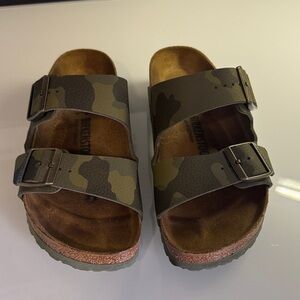 Birkenstock Camouflage Double Strap Sandals /